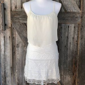 Cream lace dress